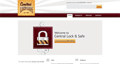 Desktop Screenshot of centrallockandsafe.com